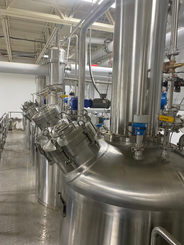 Waseca MN cannabis extraction facility — Surface scraping kettles